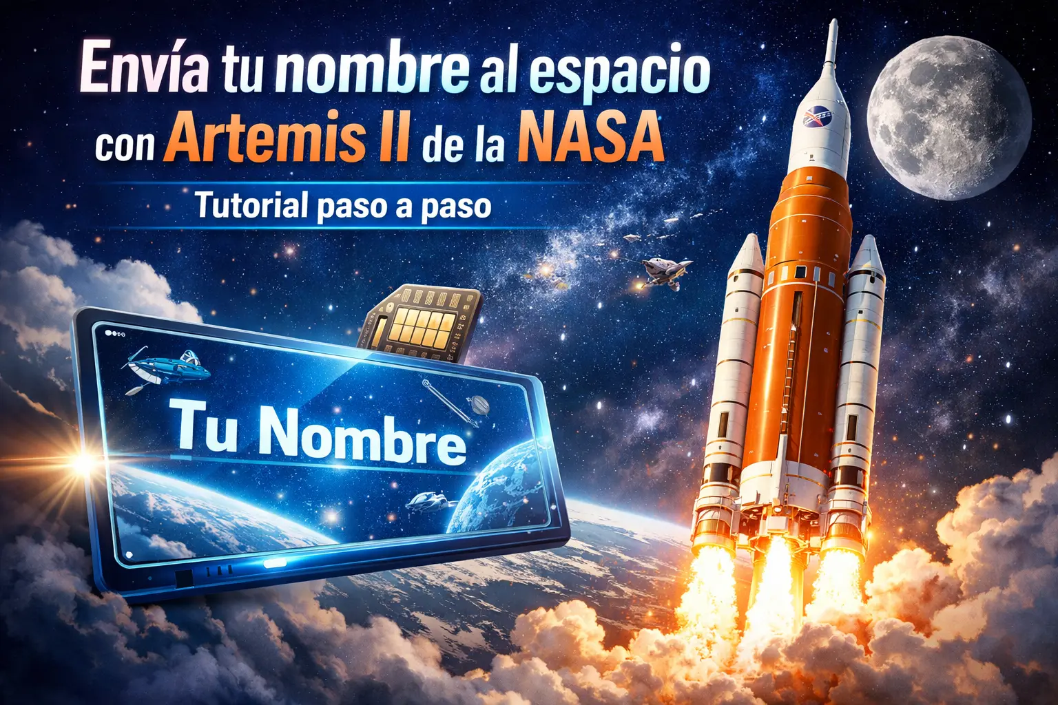 Read more about the article Envía tu nombre al espacio con Artemis II de la NASA | Tutorial paso a paso